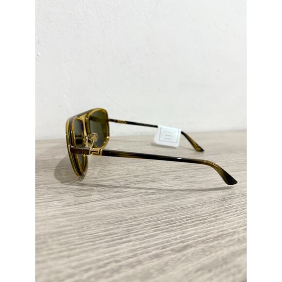 Versace 2133 Acetate Yellow Frame Aviator Sunglasses